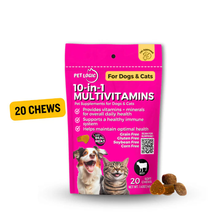 Pet Logic 10-in-1 Multivitamins for Dogs Cats – ZIPPET